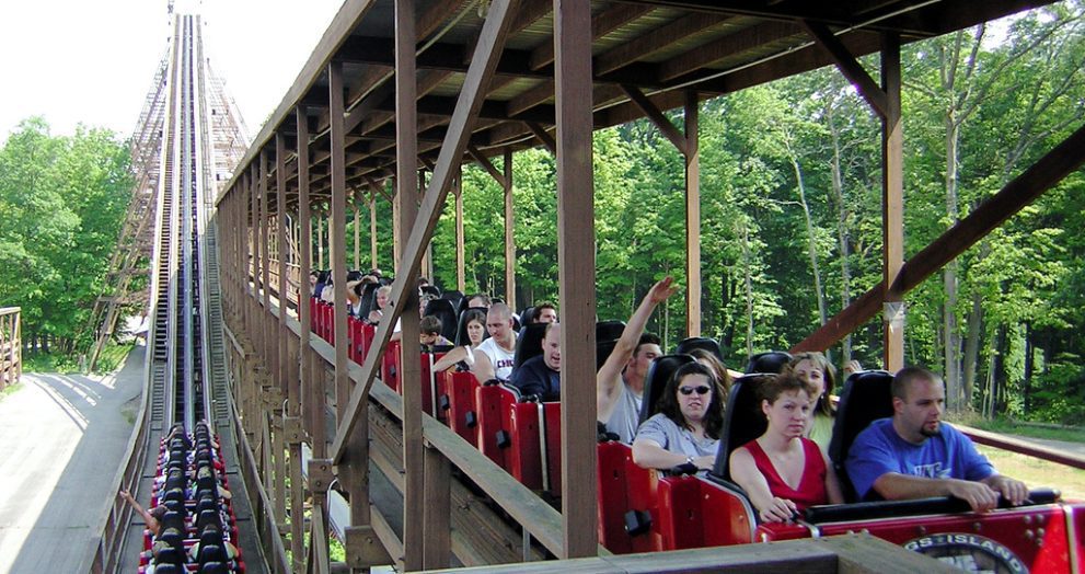 The Beast roller coaster