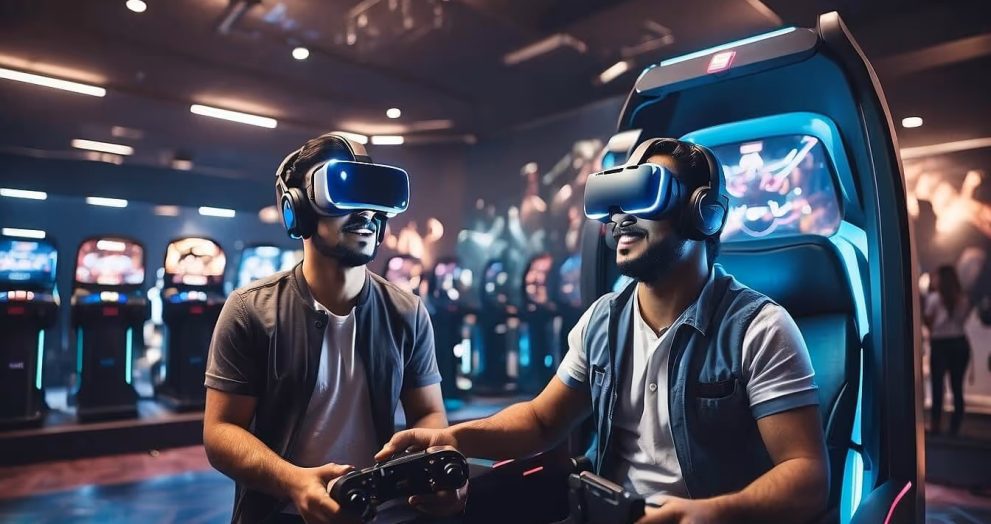 virtual reality arcade game in seabase family fun center